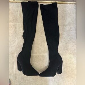 Fashion nova Black Over-the-Knee Boots 6.5
